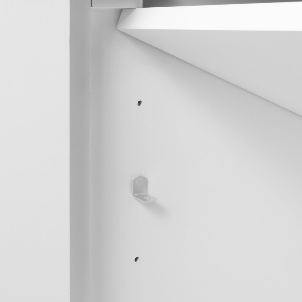 Ove Decors Bailey 48" Single Sink Vanity, White and Nickel Hardware