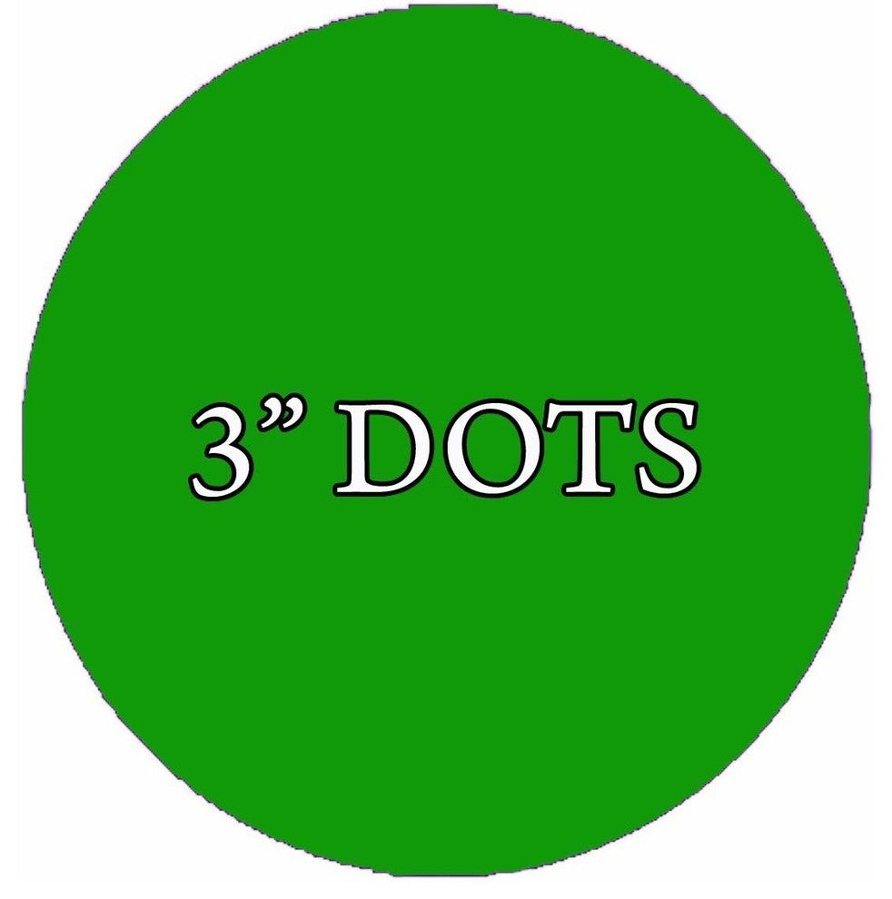 VWAQ 20 Polka Dot Wall Decals, 3" Peel and Stick, Green