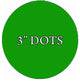 VWAQ 20 Polka Dot Wall Decals, 3" Peel and Stick, Green