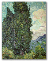 'Cypresses,1889' Canvas Art by Vincent van Gogh