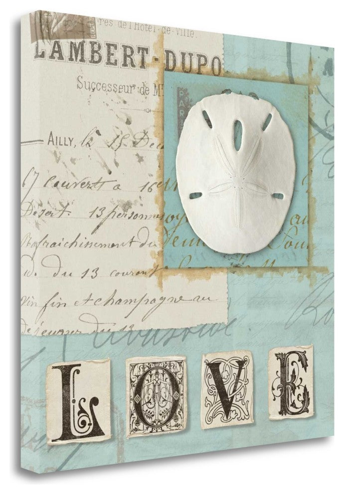 "Beach Journal I" By Wild Apple Portfolio, Giclee Print on Gallery Wrap Canvas