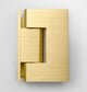 78"x71" Frameless Shower Door Wall Hinge, Satin Brass