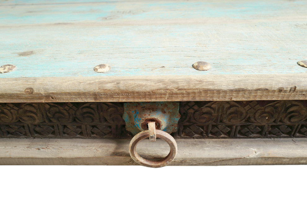 Consigned Vintage Teak Takhat Coffee Table 1