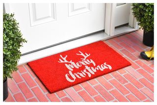 Christmas Antlers Doormat, 24'' X 36''