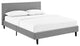 Light Gray Anya Full Fabric Bed