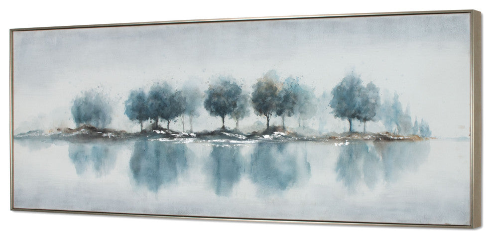 Blue Woods, Hand Painted Canvas