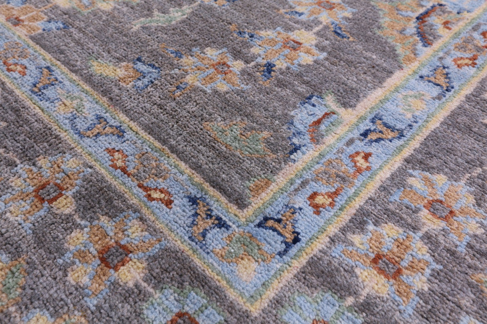 Turkish Oushak Handmade Wool Rug 6' 0" X 8' 9" - Q12822