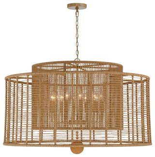 Crystorama Lighting Group JAY-A5009 Jayna 12 Light 43"W Drum - Burnished Silver