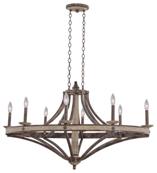 Coronado 24"x25" 8-Light Rustic Lodge Large Chandeliers by Kalco