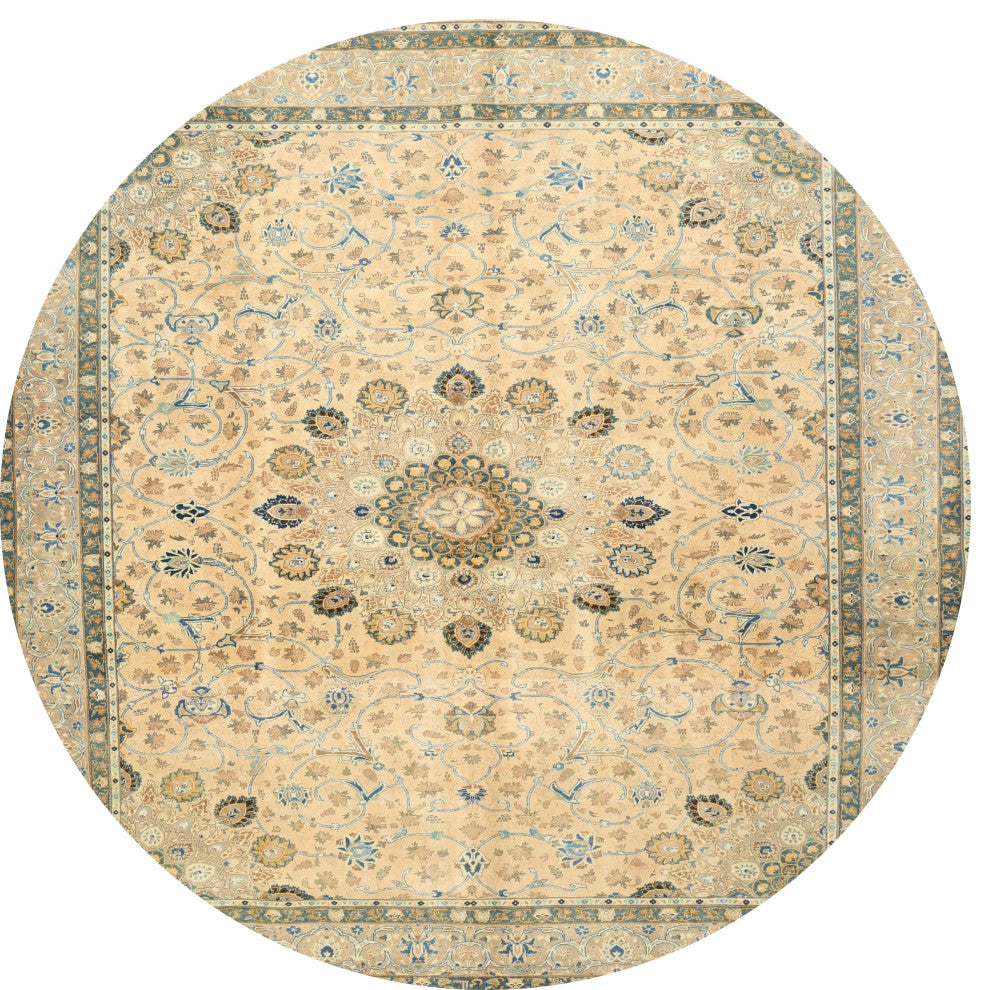 Ahgly Company Indoor Round Traditional Area Rugs, 4' Round