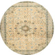 Ahgly Company Indoor Round Traditional Area Rugs, 4' Round