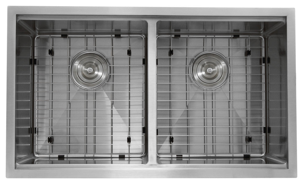 Nantucket Sinks SR-PS-3219-DE-16 Double Prep Station Stainless Steel Sink