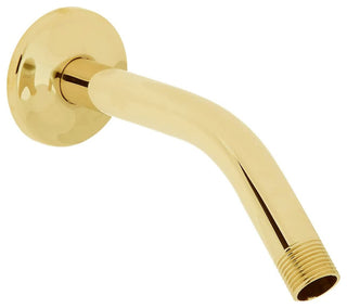 Shower Arm, Polished Brass, 8"