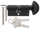 Rockwell 90 Degree Solid Brass Euro Profile Cylinder Lock, Antique Black