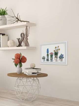 "Bloom Like a Flower" Framed Painting Print, 30x20