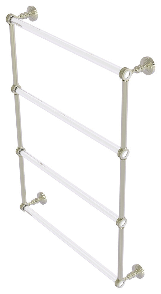 Pacific Grove 4 Tier 24" Ladder Towel Bar with Dotted Accents, Polished Nickel