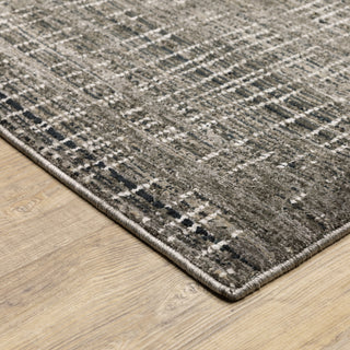 Noble Geometric Charcoal/ Grey Indoor Area Rug, Charcoal, 3'3"x5'