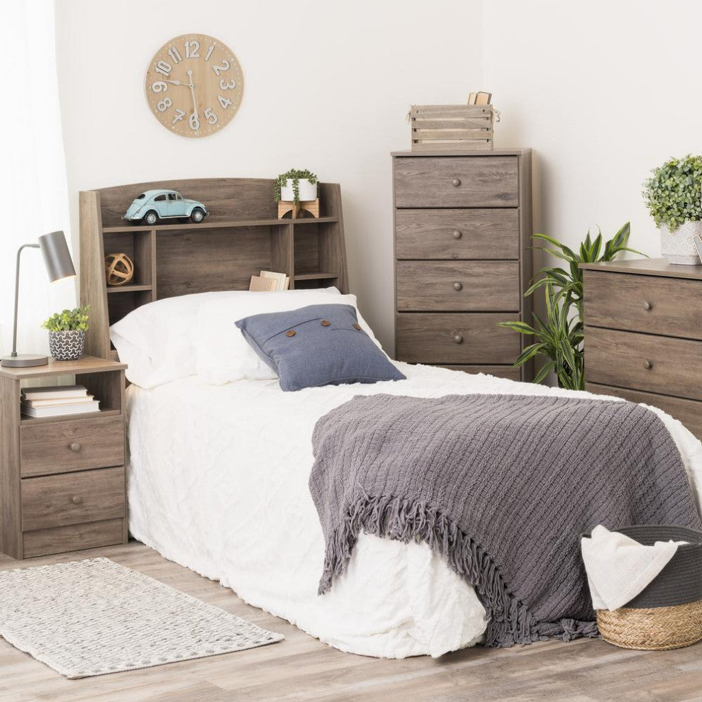 Astrid Twin Headboard, Drifted Gray