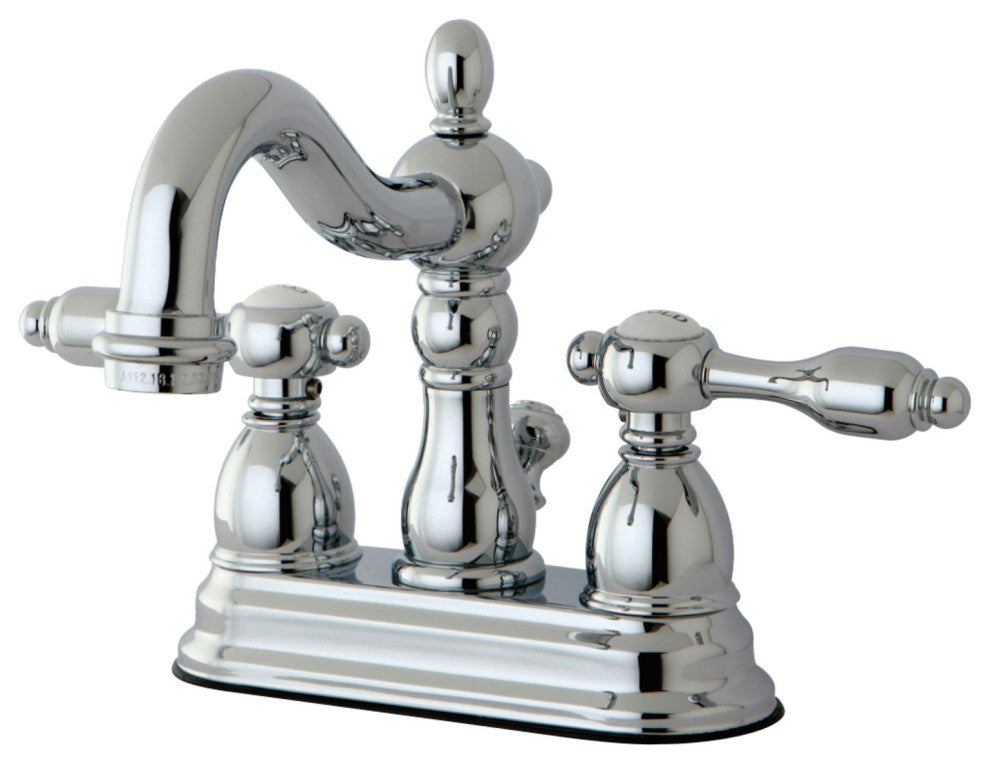 Kingston Brass 4" Centerset Bathroom Faucet, Polished Chrome