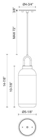 Alora Mood Soji 1 Light 5" Mini Pendant, Brushed Nickel With Opal Glass
