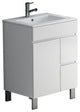 Eviva Link 24" White Modern Bathroom Vanity White Integrated Porcelain Sink