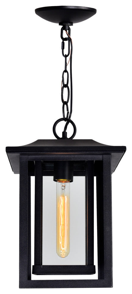Winfield 1 Light Black Outdoor Hanging Light