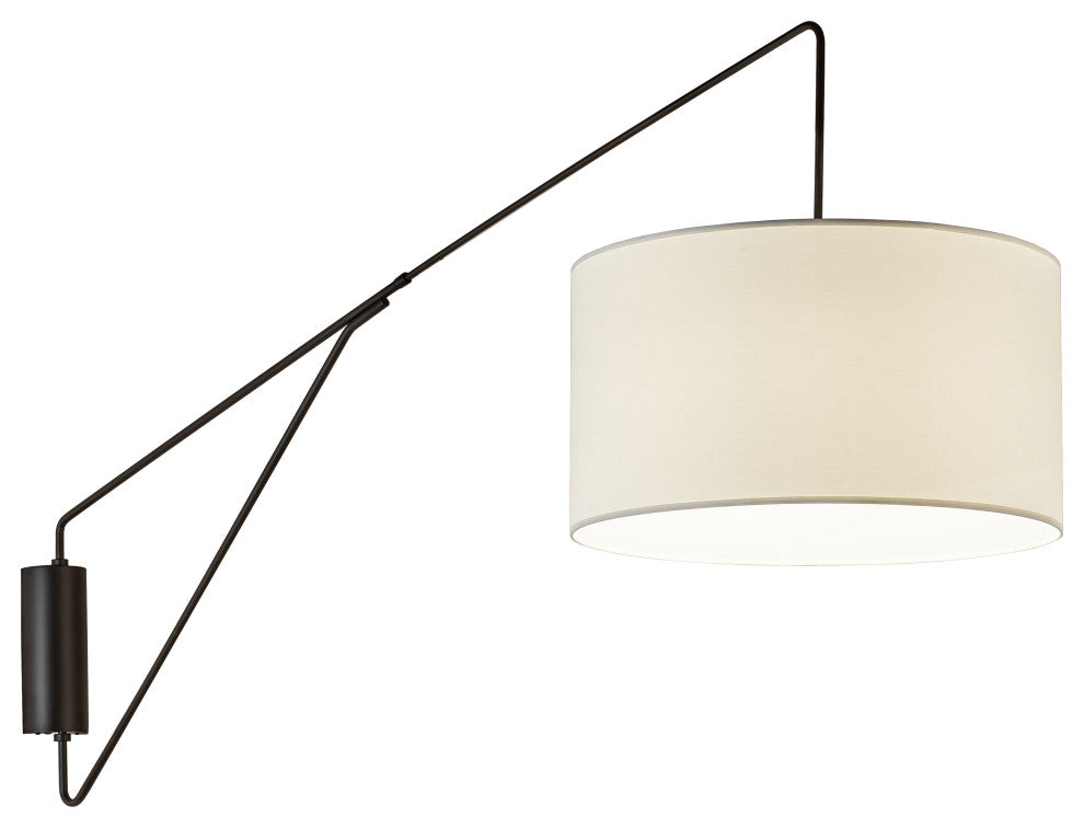 22" Wide Cilindro Textrene Swing Arm Wall Sconce