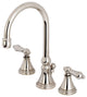 Kingston Brass Widespread Bathroom Faucet, Polished Nickel