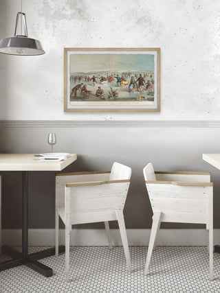 "Family Gathering" Framed Painting Print, 30x20