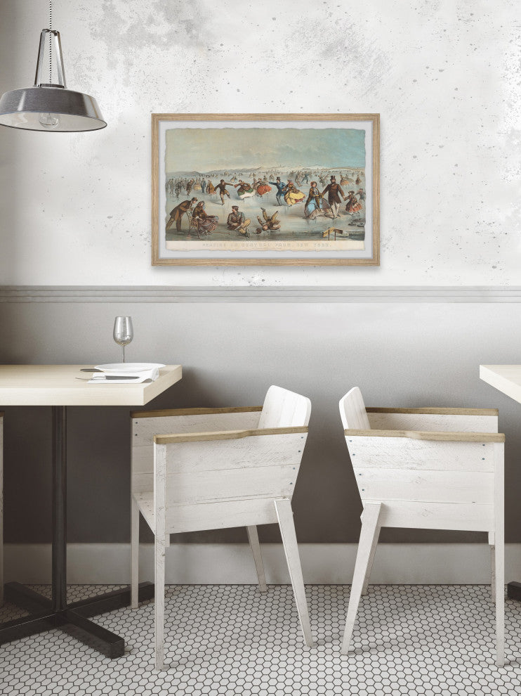 "Family Gathering" Framed Painting Print, 30x20