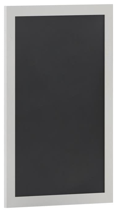 Canterbury Wall Mount Magnetic Chalkboard Sign Set, Solid White, 24" X 36"