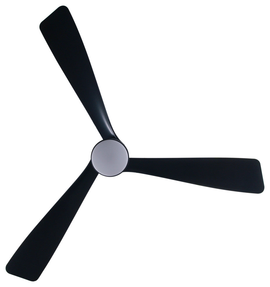 Lucci Air Peregrine 56" Light With Remote Ceiling Fan, Black