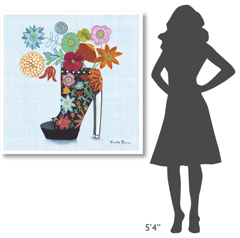 "Love Shoes II" Digital Paper Print by Farida Zaman, 42"x42"