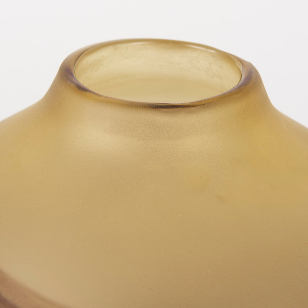 Pyla Short YelloWith Brown Glass Sand Dune Inspired Vase