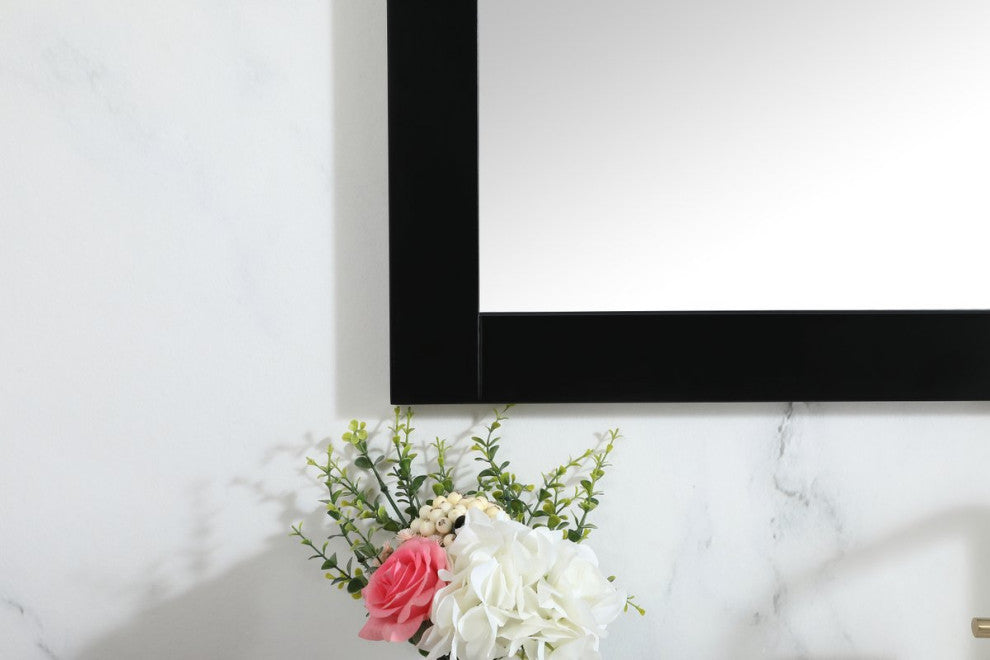 Alice Vanity Mirror, 42"x36", Black