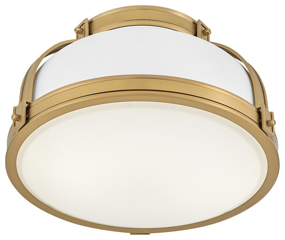 Hinkley Barton Medium Flush Mount, Matte White