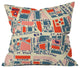 Holli Zollinger Paris Map Blue Outdoor Throw Pillow