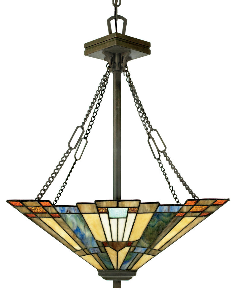 Inglenook 3-Light Pendant, Valiant Bronze