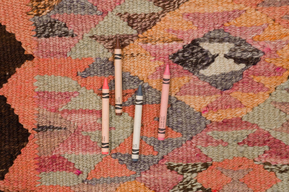 Vintage Turkish Kilim Runner 3' 1" x 10' 1", 37 in. x 121 in.