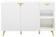 ACME Gaines Server in White High Gloss Finish