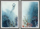 Jelly Habitat Diptych, 2-Piece Set, 8x12 Panels