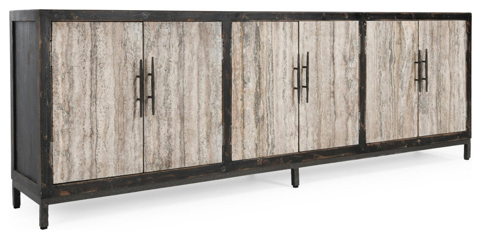 Lisbon Reclaimed Pine Wood Sideboard Buffet Cabinet