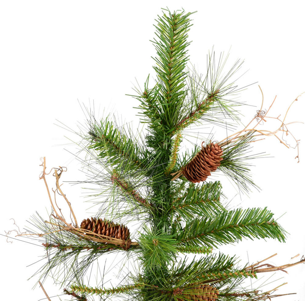 Vickerman Ashland Fir Tree With Pine Cones, 5', Unlit