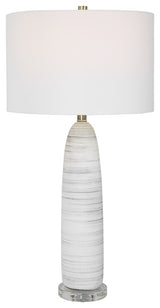 Uttermost Levadia Matte White Table Lamp