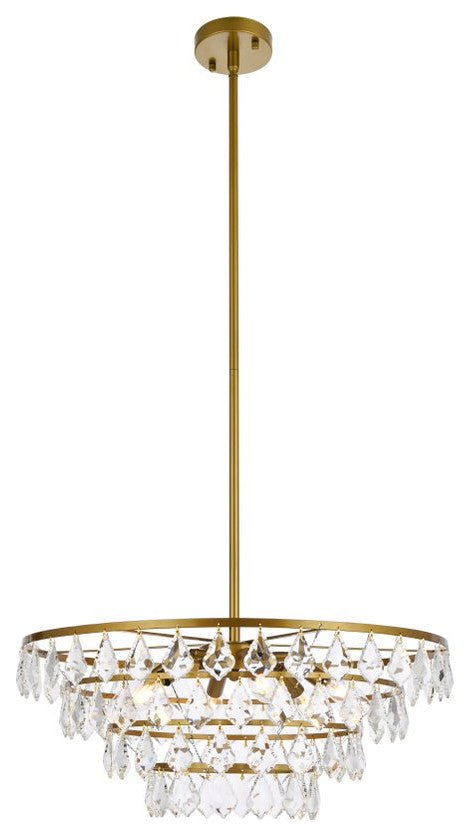 Evan 24" Pendant, Brass
