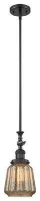 Chatham 1-Light Mini Pendant, Matte Black, Mercury