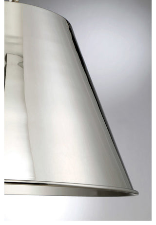 Alden 1-Light Pendant, 18.25", Polished Nickel