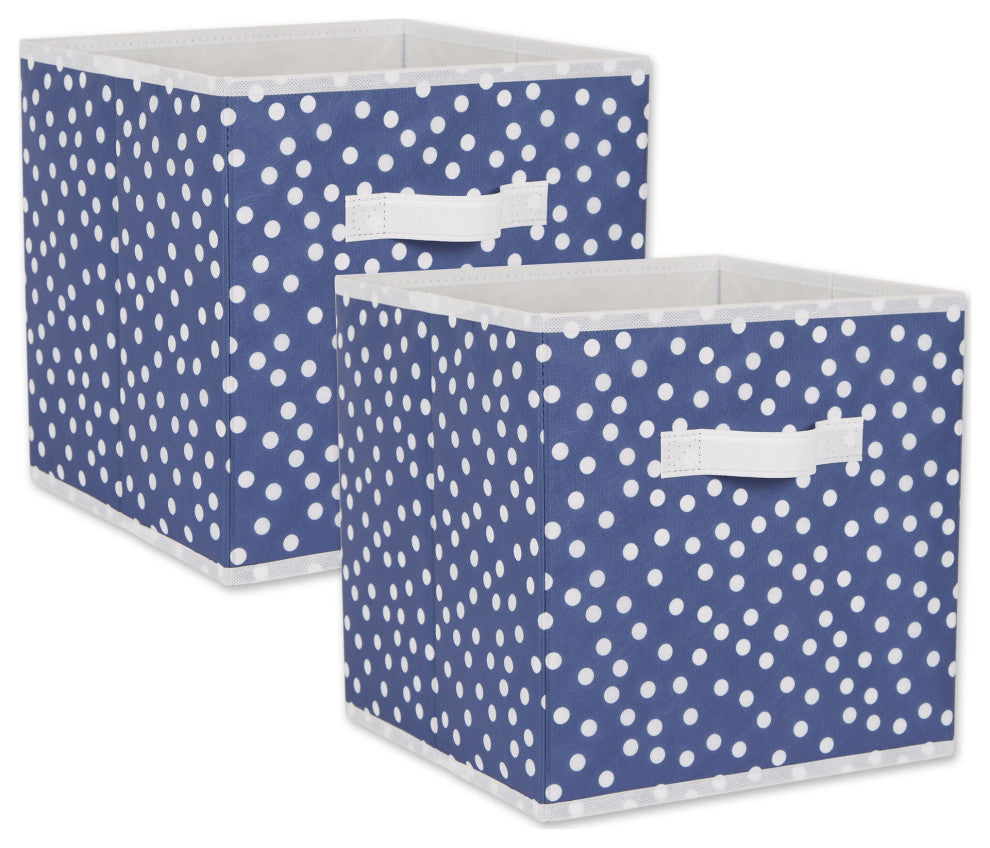 DII Nonwoven Polyester Cube Square 11x11x11 Set of 2