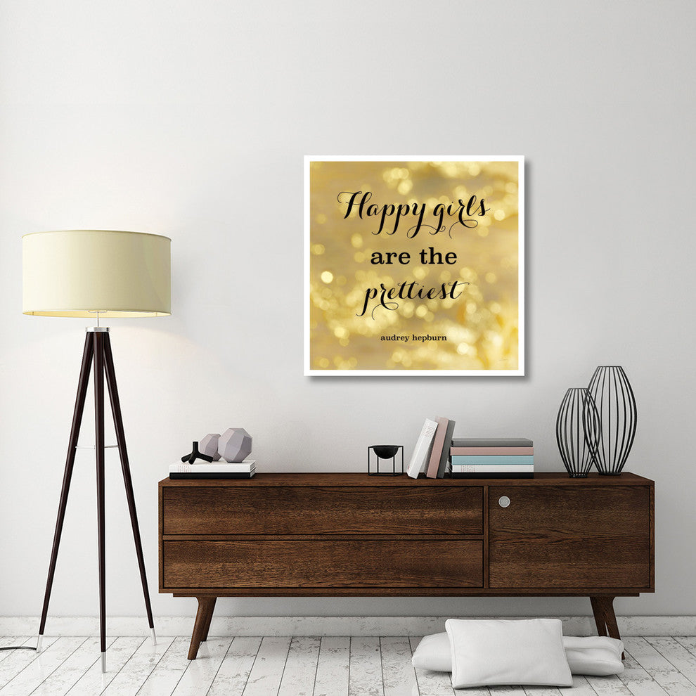 "Fashion Quotes I" Digital Paper Print by Sue Schlabach, 38"x38"