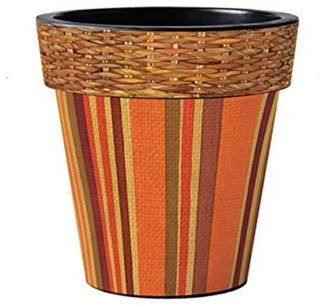 Harvest Stripe 15" Art Planter